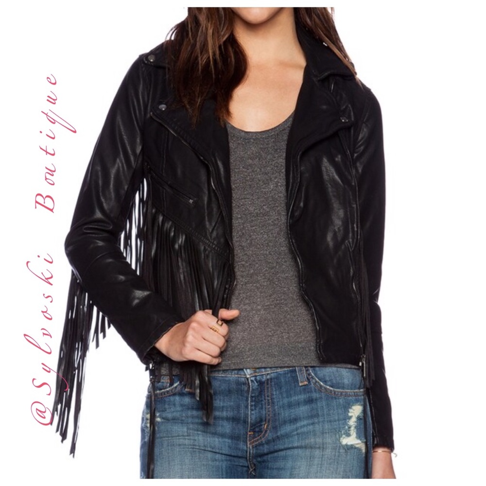 🔥 BlankNYC Fringe Moto Jacket in Let it Ride NWT - Picture 6 of 9